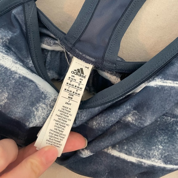 Adidas blue& white tie dye bralette - Picture 4 of 4